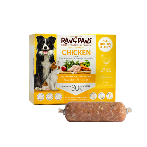 Raw 4 Paws Chicken Rolls 1.6kg (8x200g)