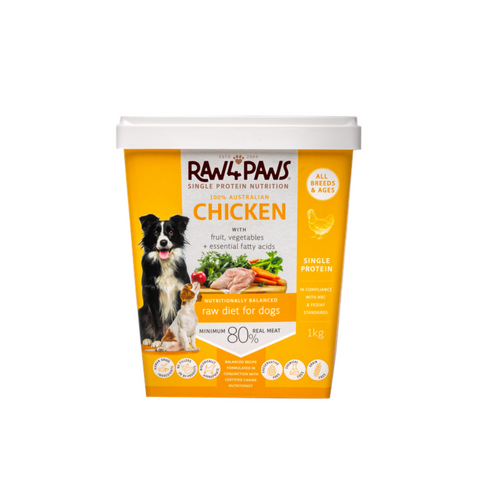 Raw 4 Paws Chicken 1kg Container