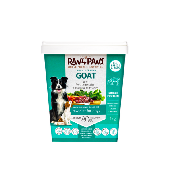 Raw 4 Paws Goat 1kg Container