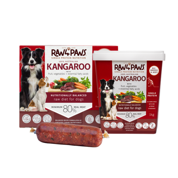 Raw 4 Paws Kangaroo Rolls 1.6kg (8x200g)
